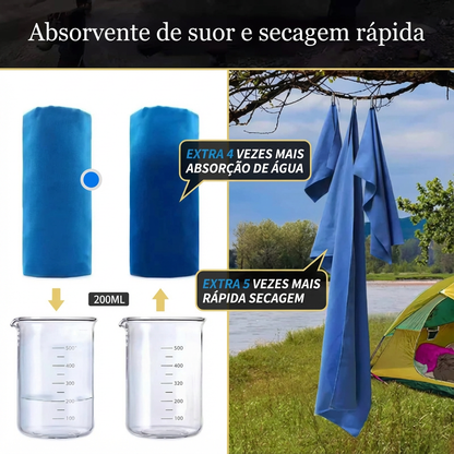 DryMove – Toalha Esportiva de Microfibra | Secagem Rápida