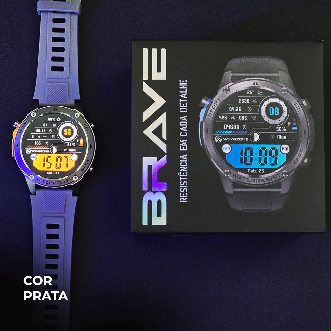 RELOGIO BRAVE | GPS | 5ATM Aprova de água do mar | Resistência IP69k