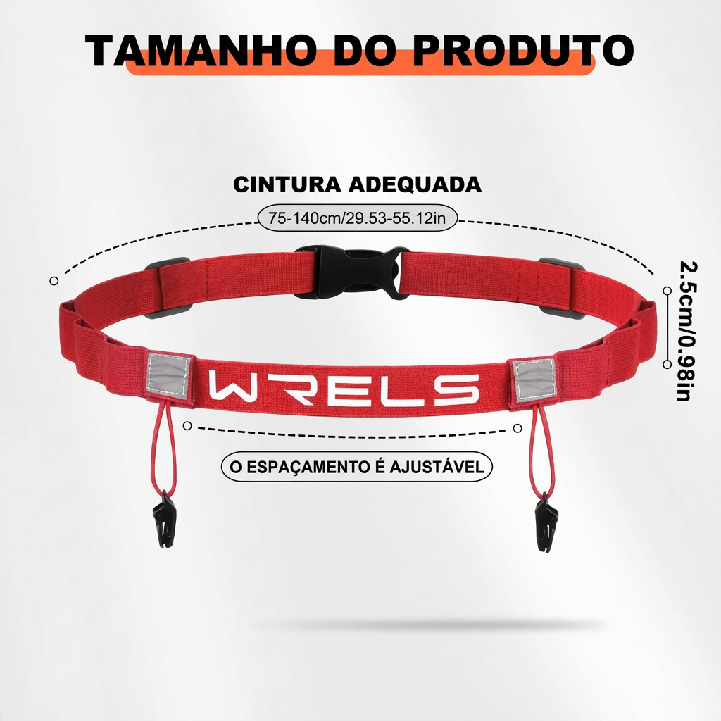 Cinto Porta-Número É Leve Race wrels